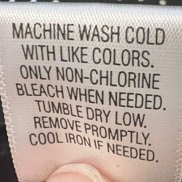 Apt 9 Button-Up Shirt Black & White Polka Dot Long Sleeve Women's Size 3X - Picture 7 of 7